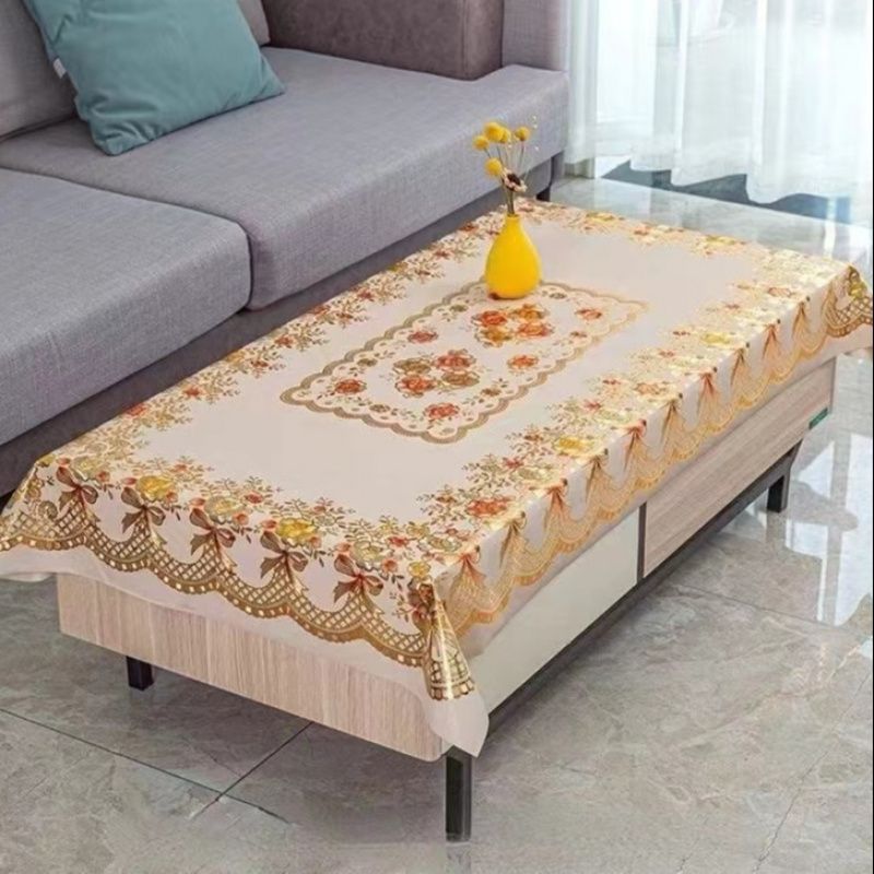 6/12 seater Pvc Tablecloth Washable Waterproof Oil-proof Table Cover ...