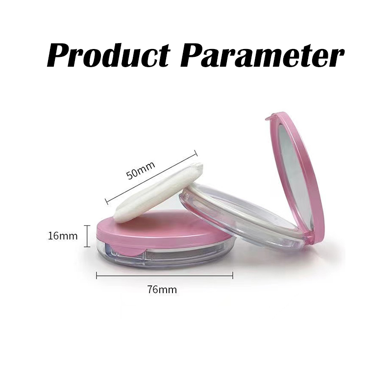 Cosmetic Container Powder With Puff mirror Elasticated Net Sifter Case ...