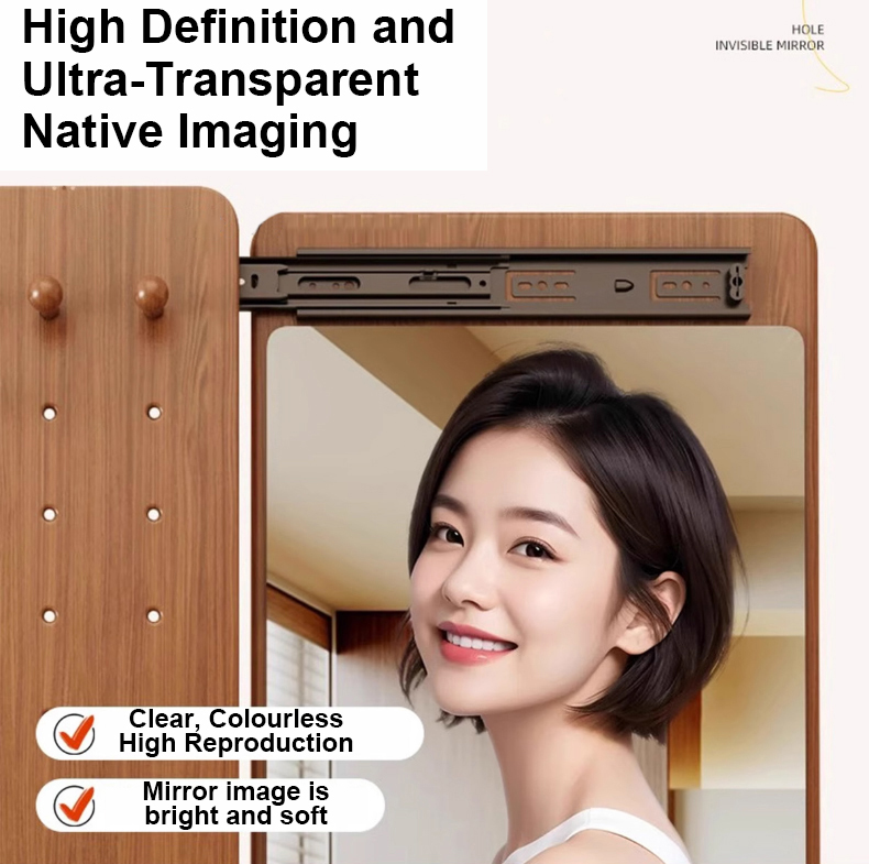 Wall hanging integrated mirror full body mirror perforated board ...
