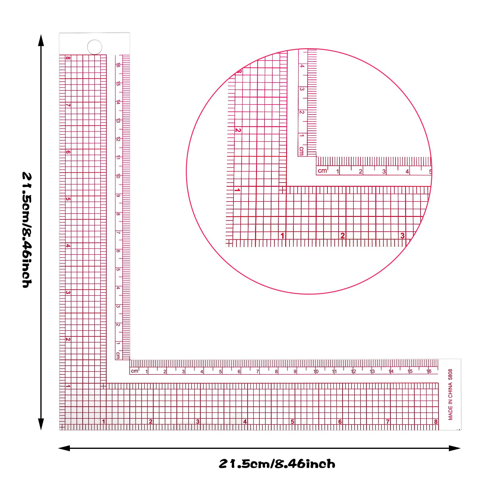 Professional Clothing Pattern Ruler 90 Degree Angle For Tailor Studio ...