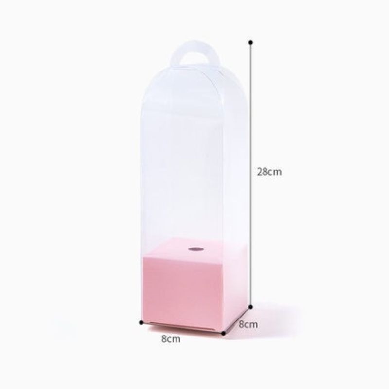 10PCS/SET Flowe Packaging Box Transparent Rose Box, Plastic Flower Shop ...