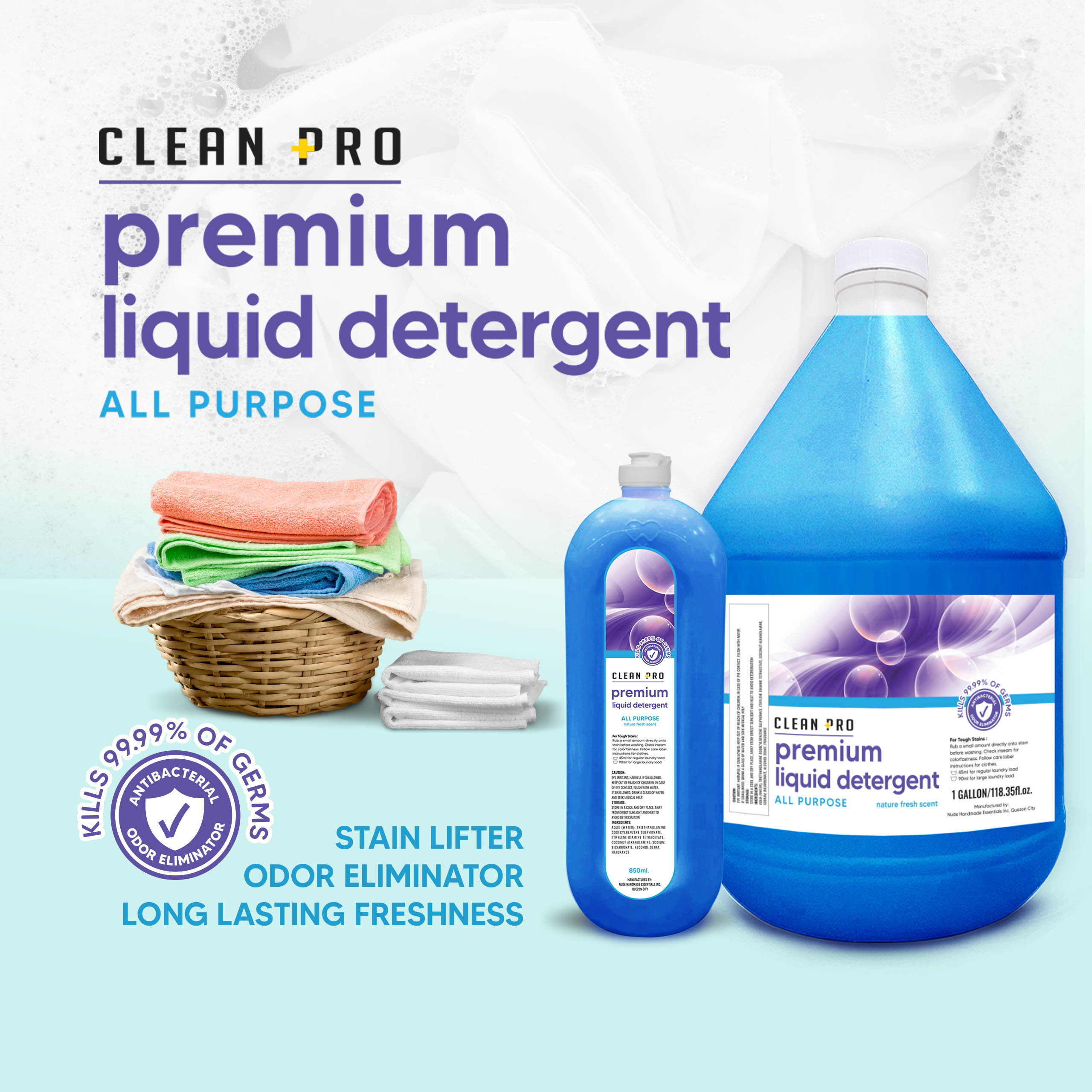 Clean Pro All Purpose Premium Liquid Detergent | Shopee Philippines