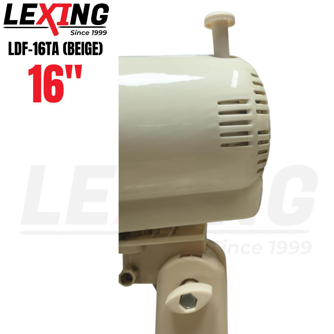 Lexing 16'' Desk Fan ( beige) | Electric Fan | 50W | Powerful motor LDF ...