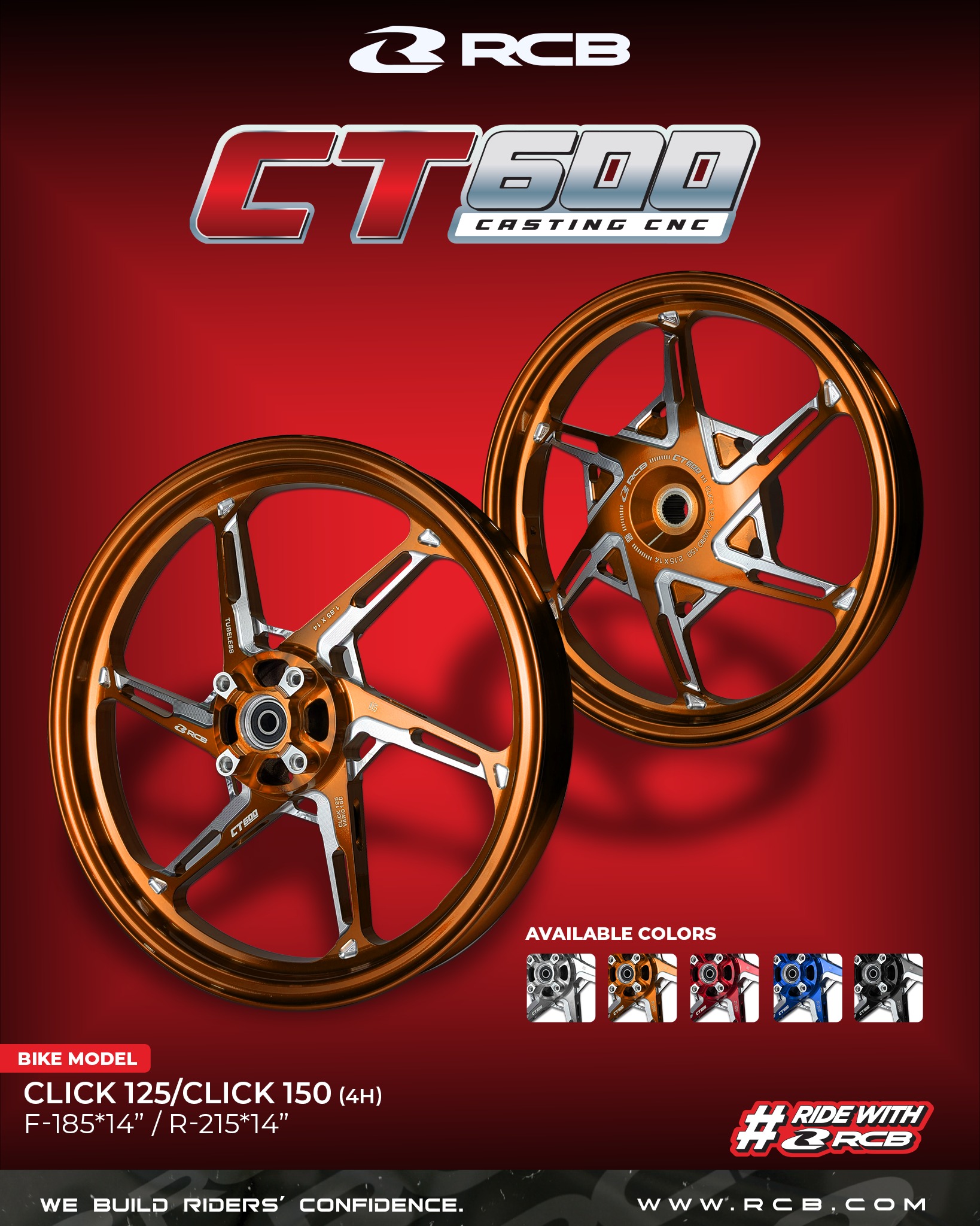 RCB CT600 FOR CLICK 125/150 | Shopee Philippines