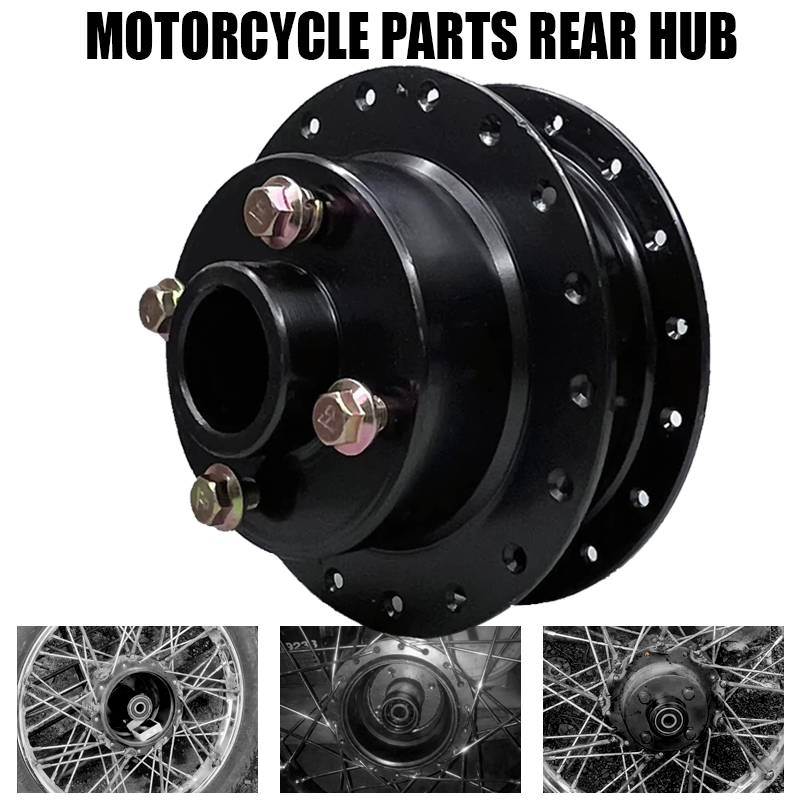 MOTORCYCLE PARTS TMX155/RUSI150 REAR HUB DOUBLE BEARING SOLID STEEL 36 ...