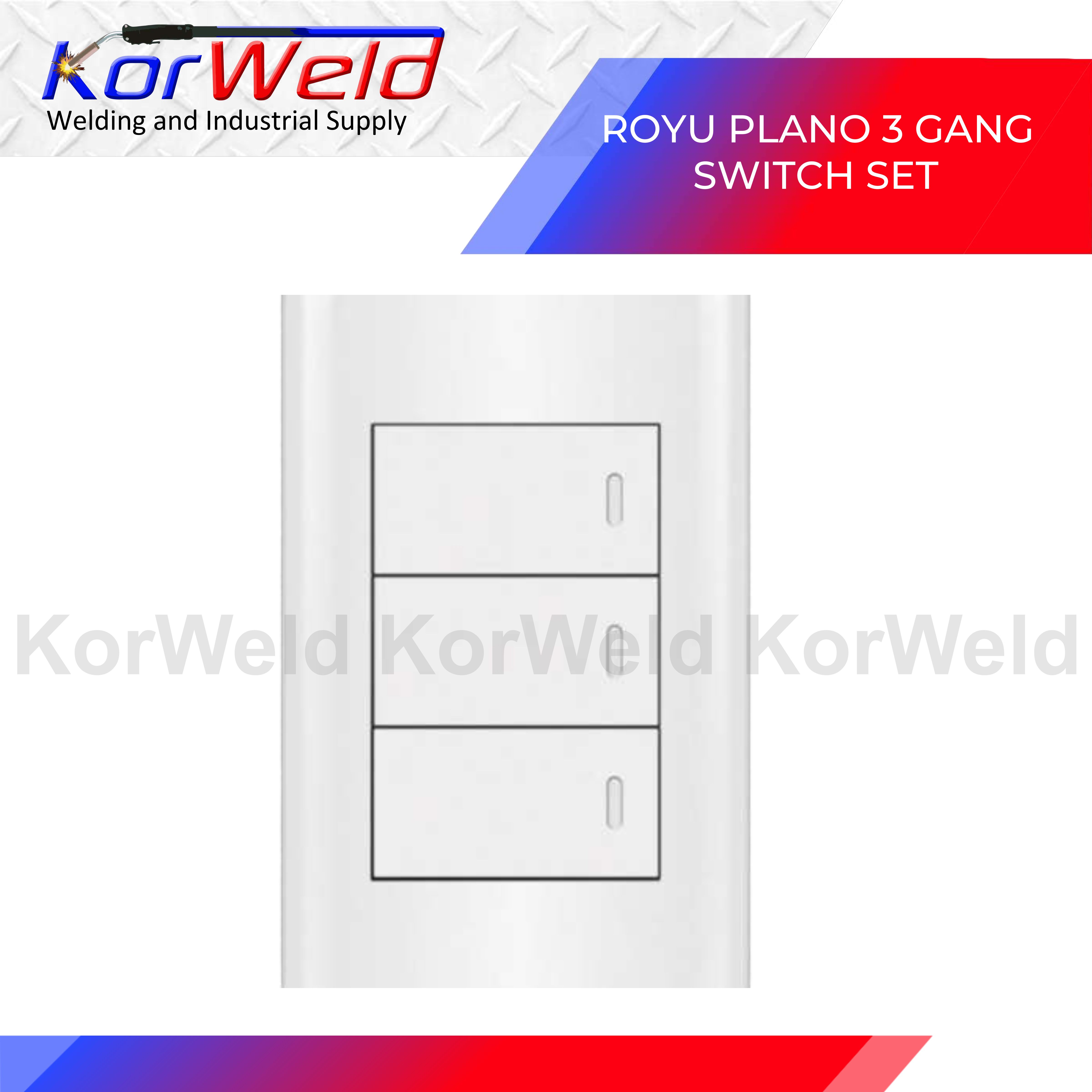 ROYU Plano 3 Gang Switch Set | Shopee Philippines