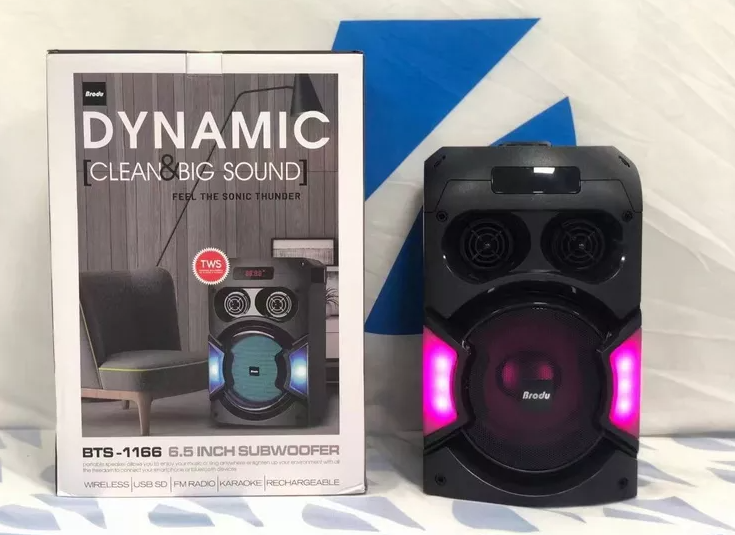 BTS-1166 BIG DJ bluetooth speaker color LED charging party karaoke ...