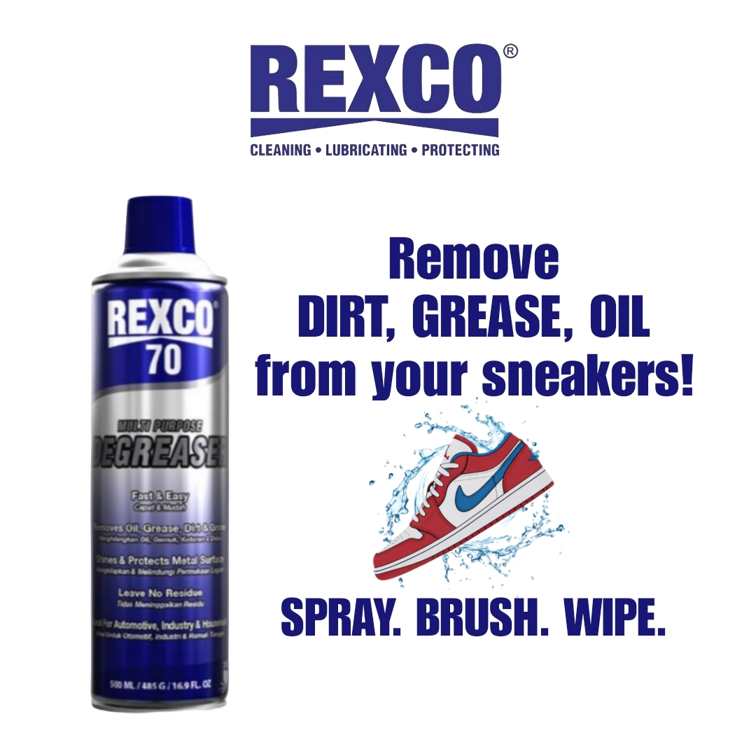 REXCO 70 Multi Purpose Degreaser, Grease Cleaner, Shoe Cleaner 220ml ...