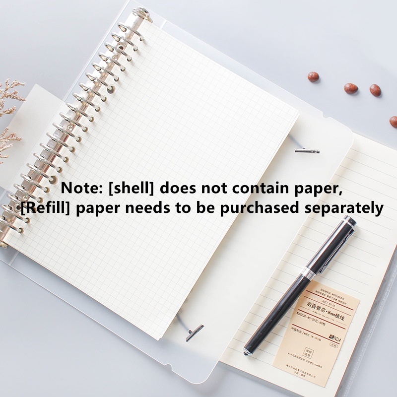 A5/B5/A4 Loose-leaf Refillable Notebook Shell With Refill Binder ...