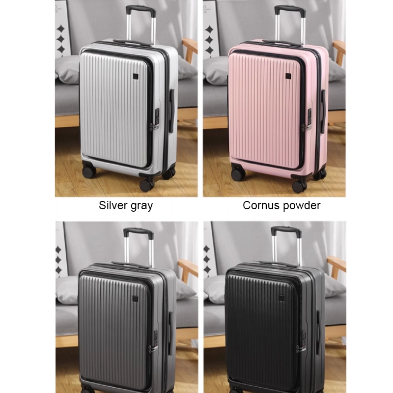 MC&HOME 2025 New Multi-purpose luggage, front open suitcase, boarding ...