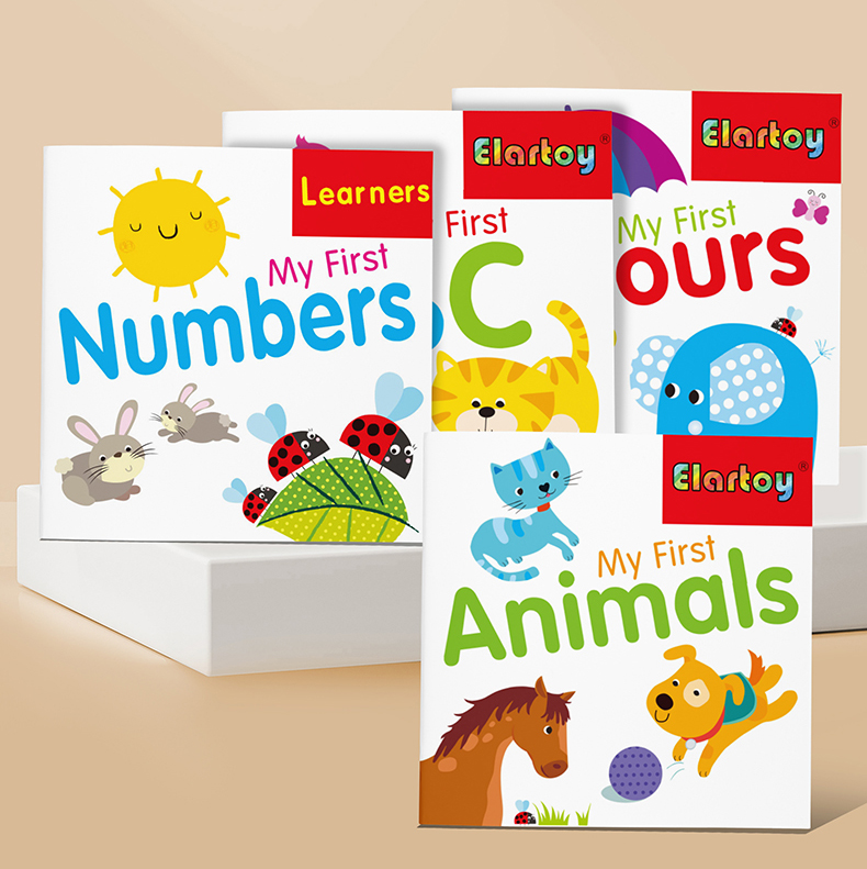 4 in 1 Learning Set My First Books for Babys 1-3 ABC Numbers Colors ...