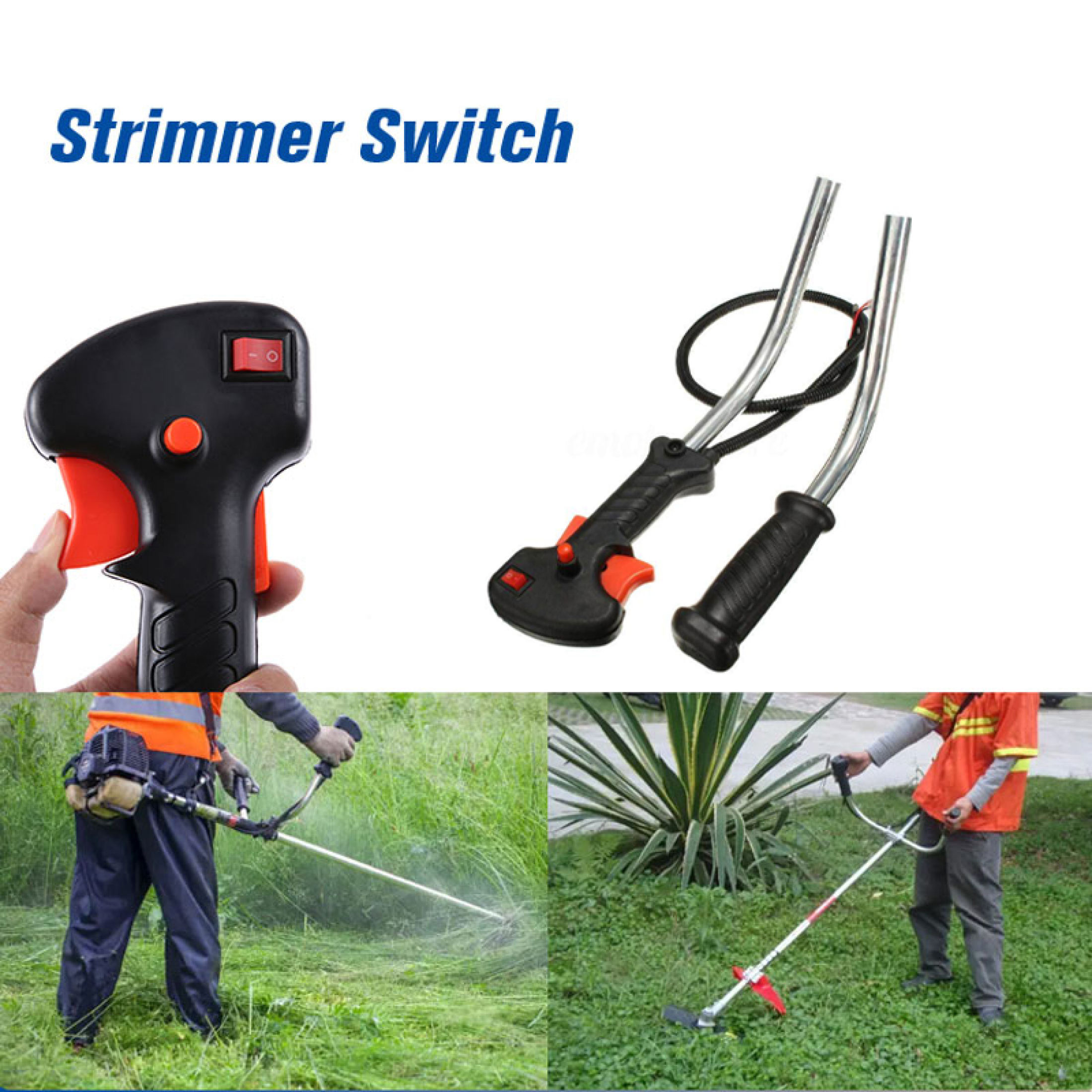 Grass Cutter Right Handle Throttle Trigger Throttle Switch For 4 Stroke ...