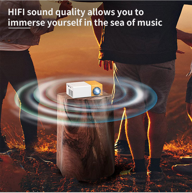 Portable 4k Projector Full HD 1080 LED Mini Projector data cable three ...
