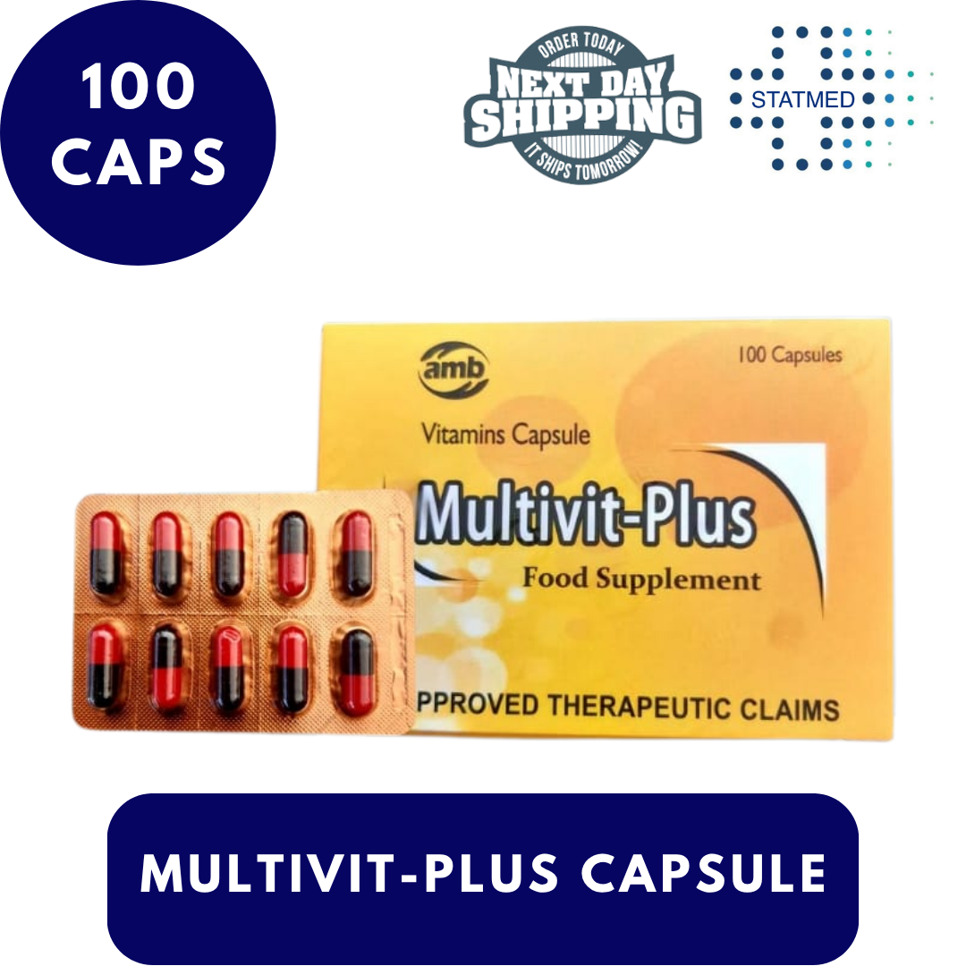 Multivit-Plus Food Supplement Vitamin Capsule | 10, 50 & 100 Capsules ...