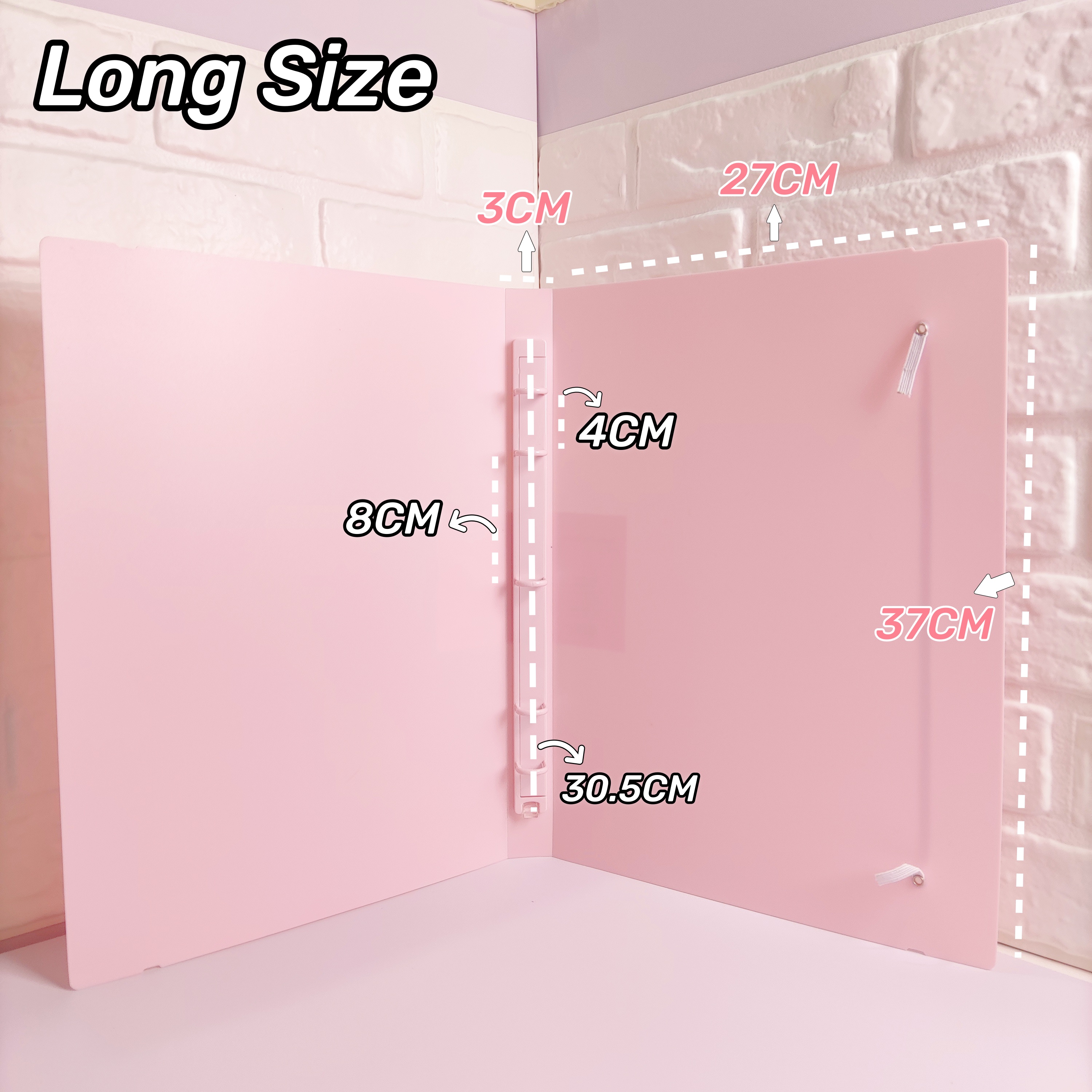 Long Ring Binder Folder 5Rings File Organizers Arch File Plastics Round ...