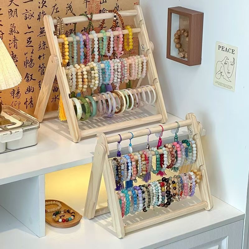 wood jewelry bracelet storage rack necklace chain display rack large ...