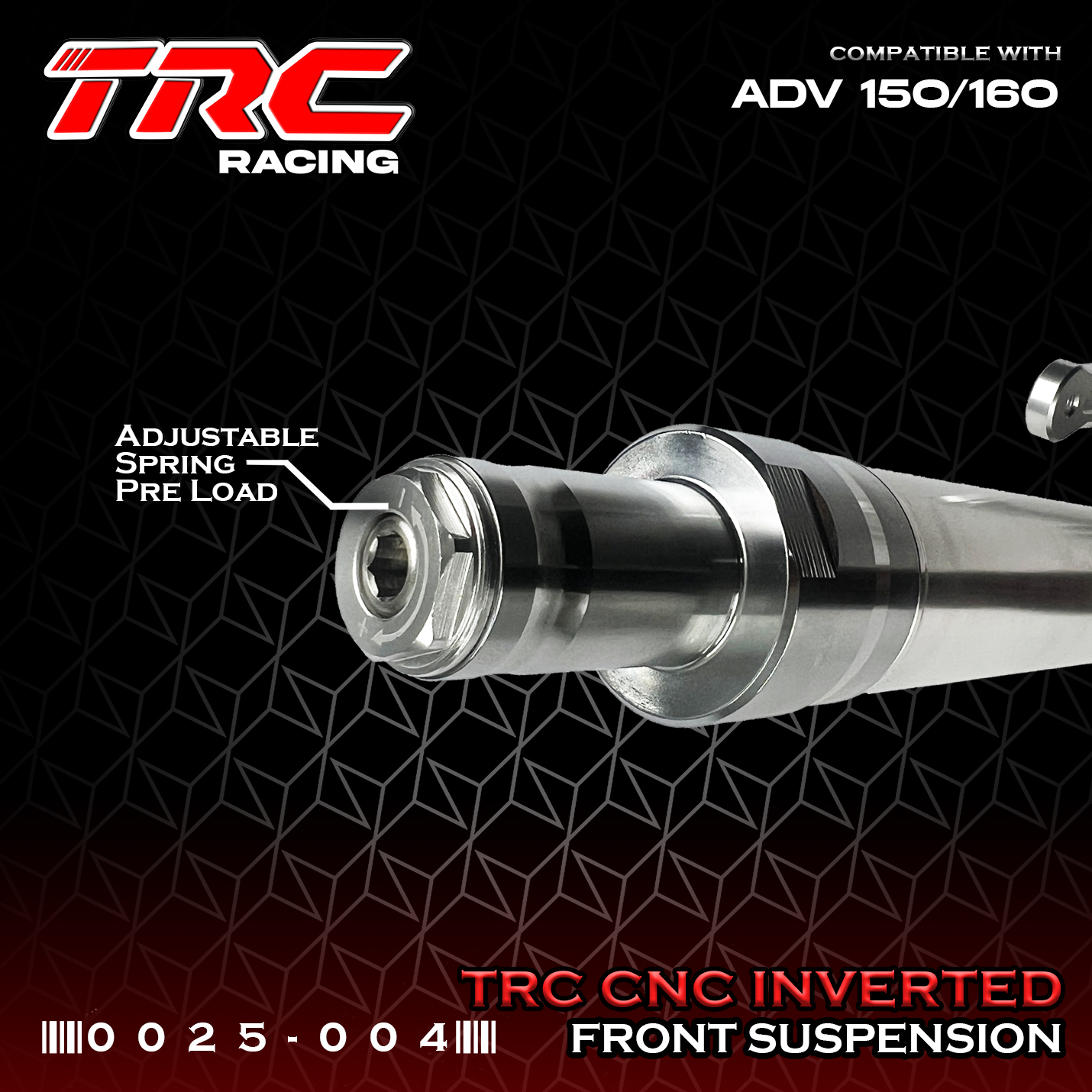 TRC CNC Inverted Front Shock Assembly Fully Adjustable (STOCK BRACKET ...