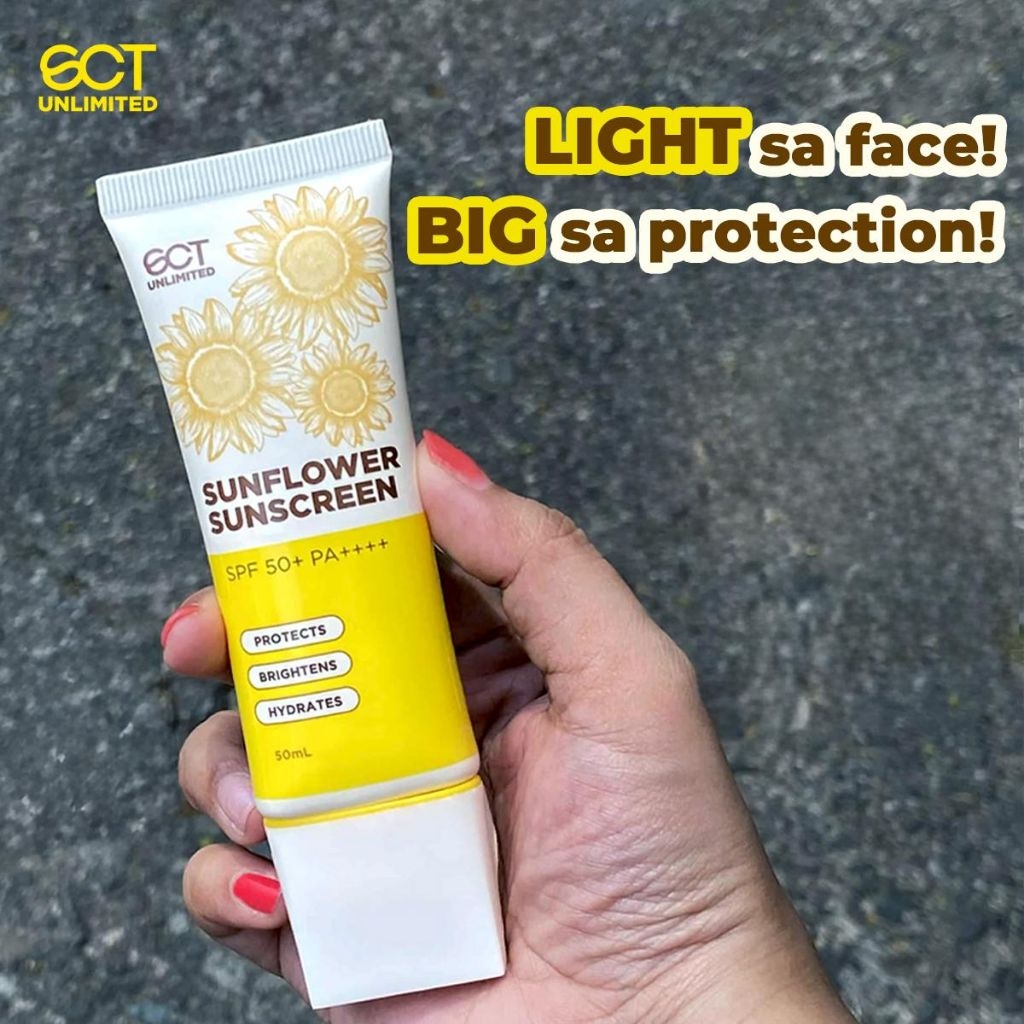 SCT Unlimited Sunflower Sunscreen with SPF 50 Original Lightweight and ...