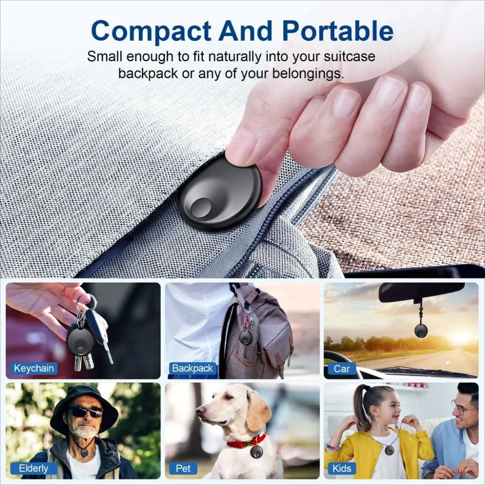 Smart GPS Tracker Anti-Lost Reminder Device Locator Car Key Pet Kids ...