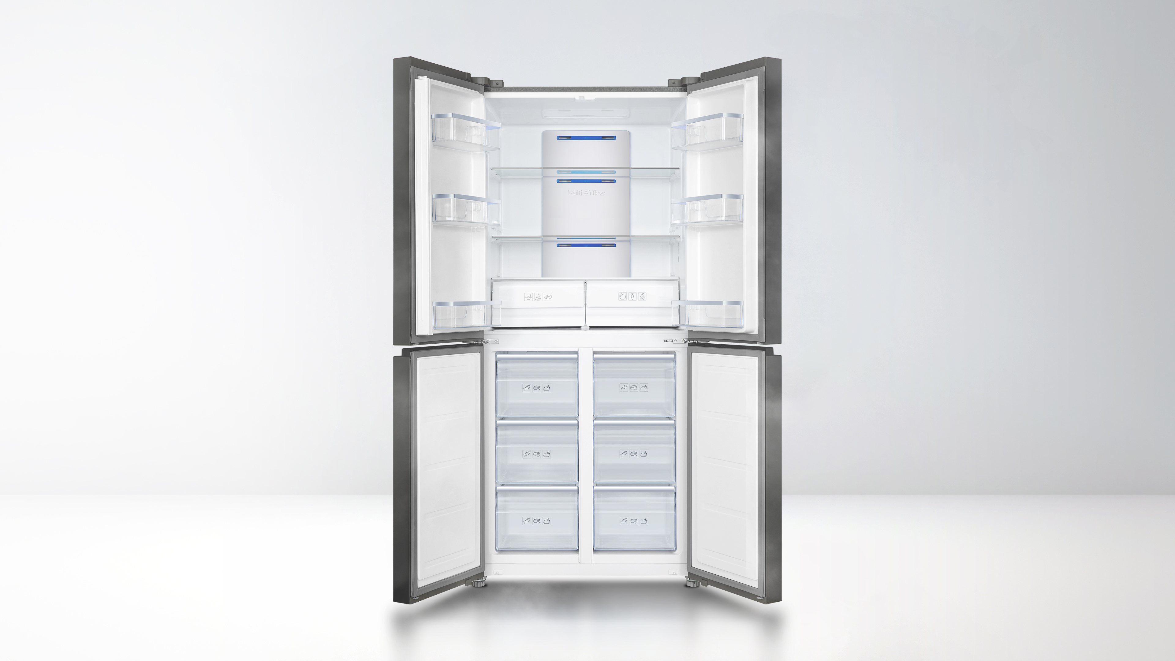 TCL 15.18 cu.ft. Twin Eco Inverter Cross Door Refrigerator - TRF ...