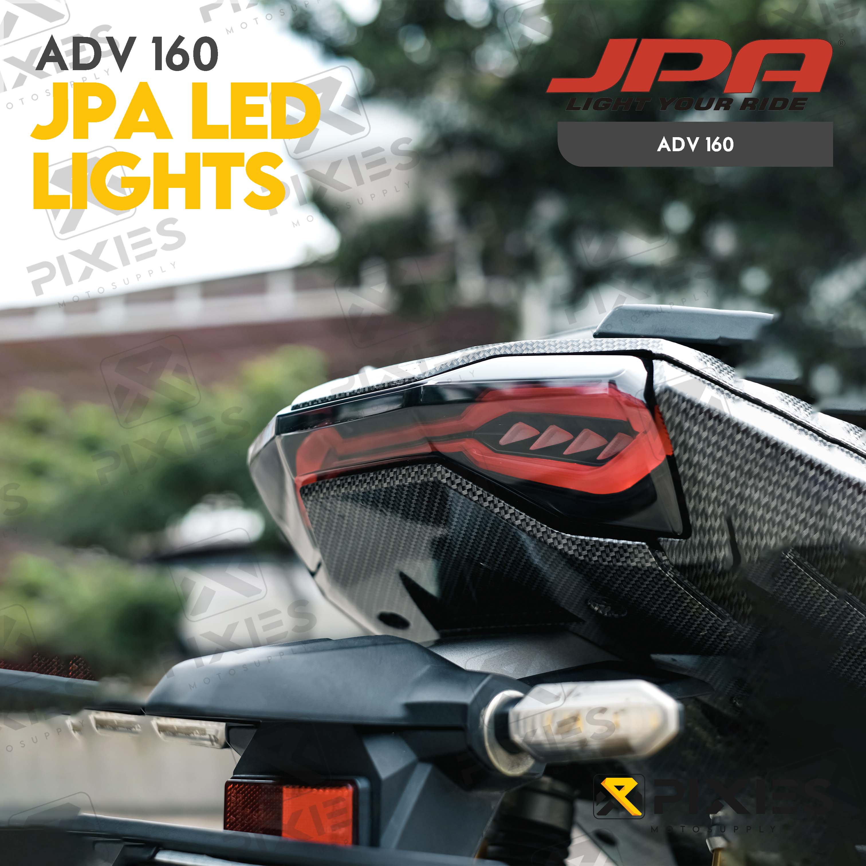 ADV 150 / ADV 160 JPA TAILLIGHT JPA LED LIGHTS SMOKED TAILLIGHT TAIL ...
