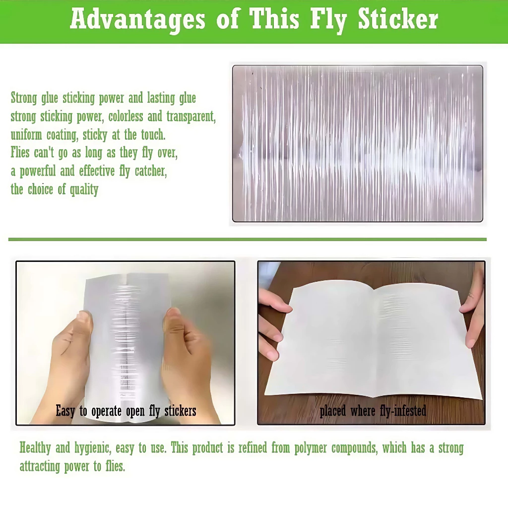 Fly Trap Sticky 10pcs/bag Catch flies Fly Glue Board for Indoor Flies ...