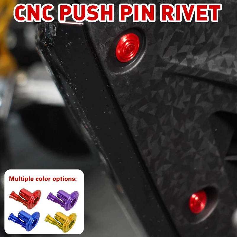 8H SHIP CNC Aluminum Push Pin Rivet M5x15 (8Pcs) - Motorcycle Universal ...