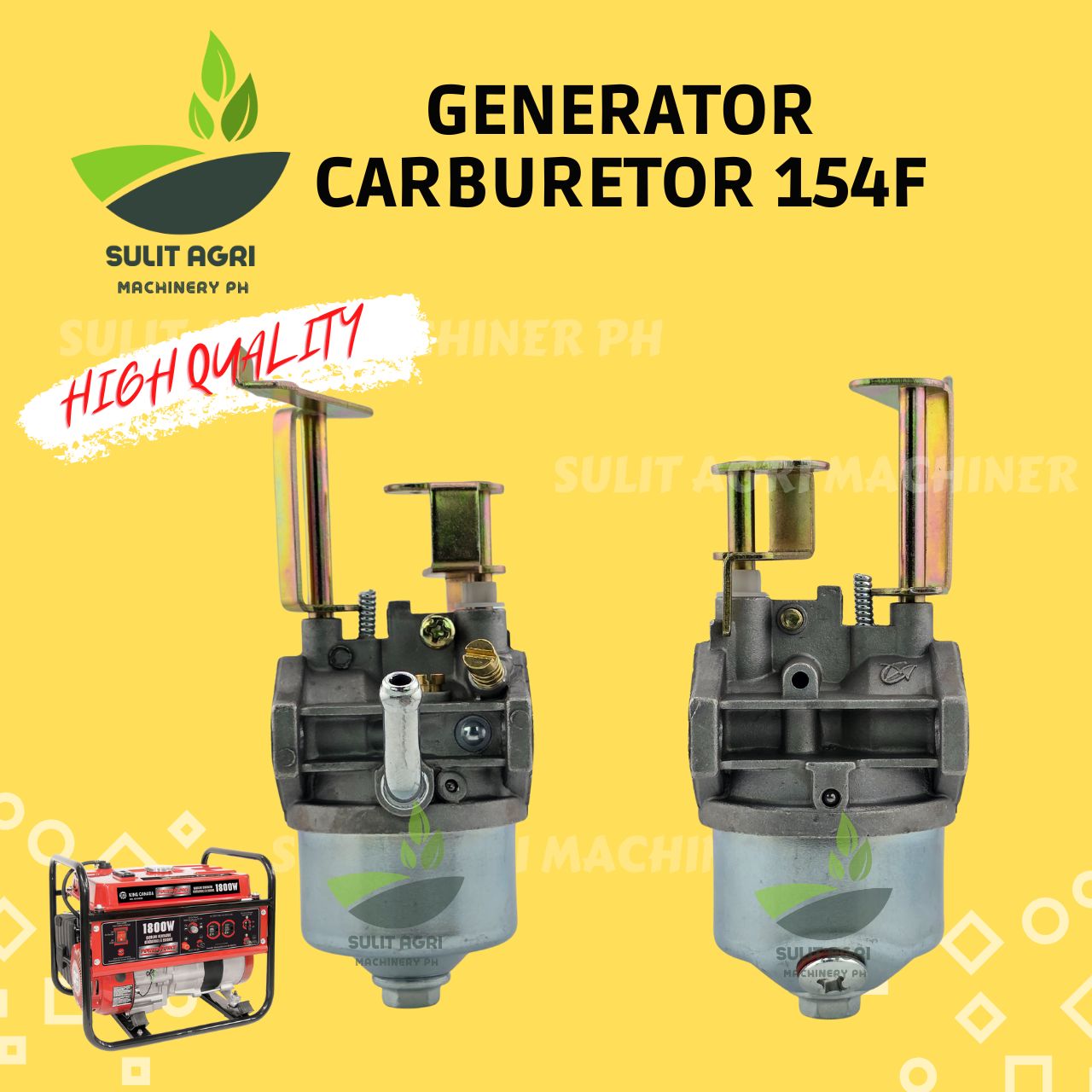Carburetor For Generator Gas Engine 154F 156F 4 Stroke Engine 1.2KW-1 ...