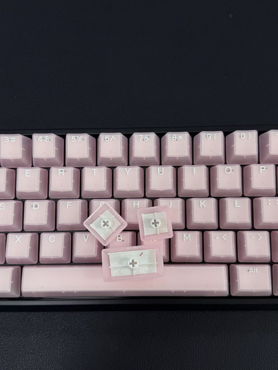 PYGA Klein Blue Keycaps OEM Profile 114 Keys Four-Side Shine-Through ...