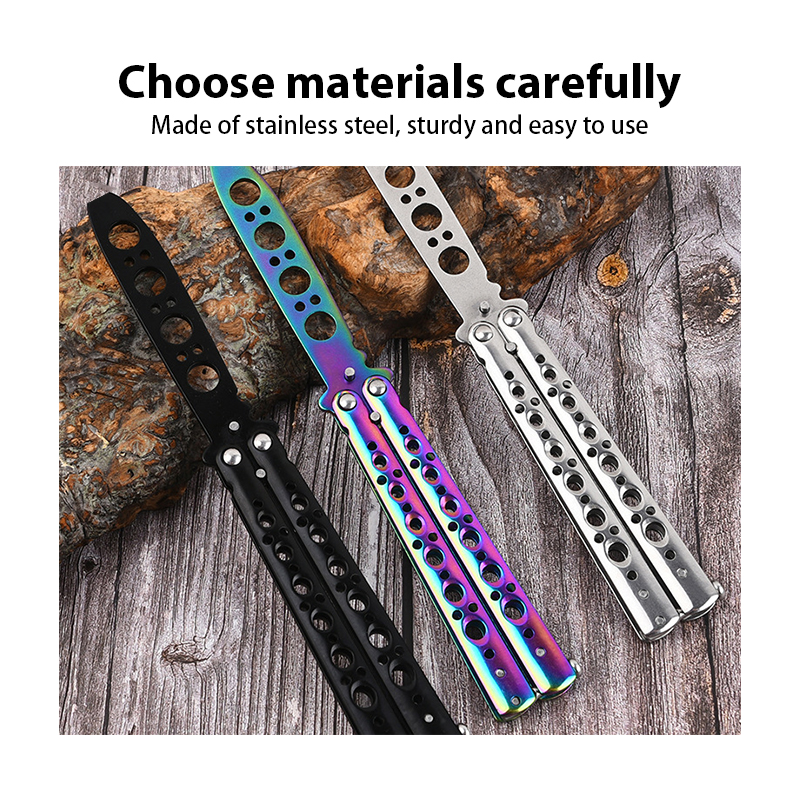 Butterfly Practice Combs Foldable Butterfly Comb Stainless Metal Shape ...