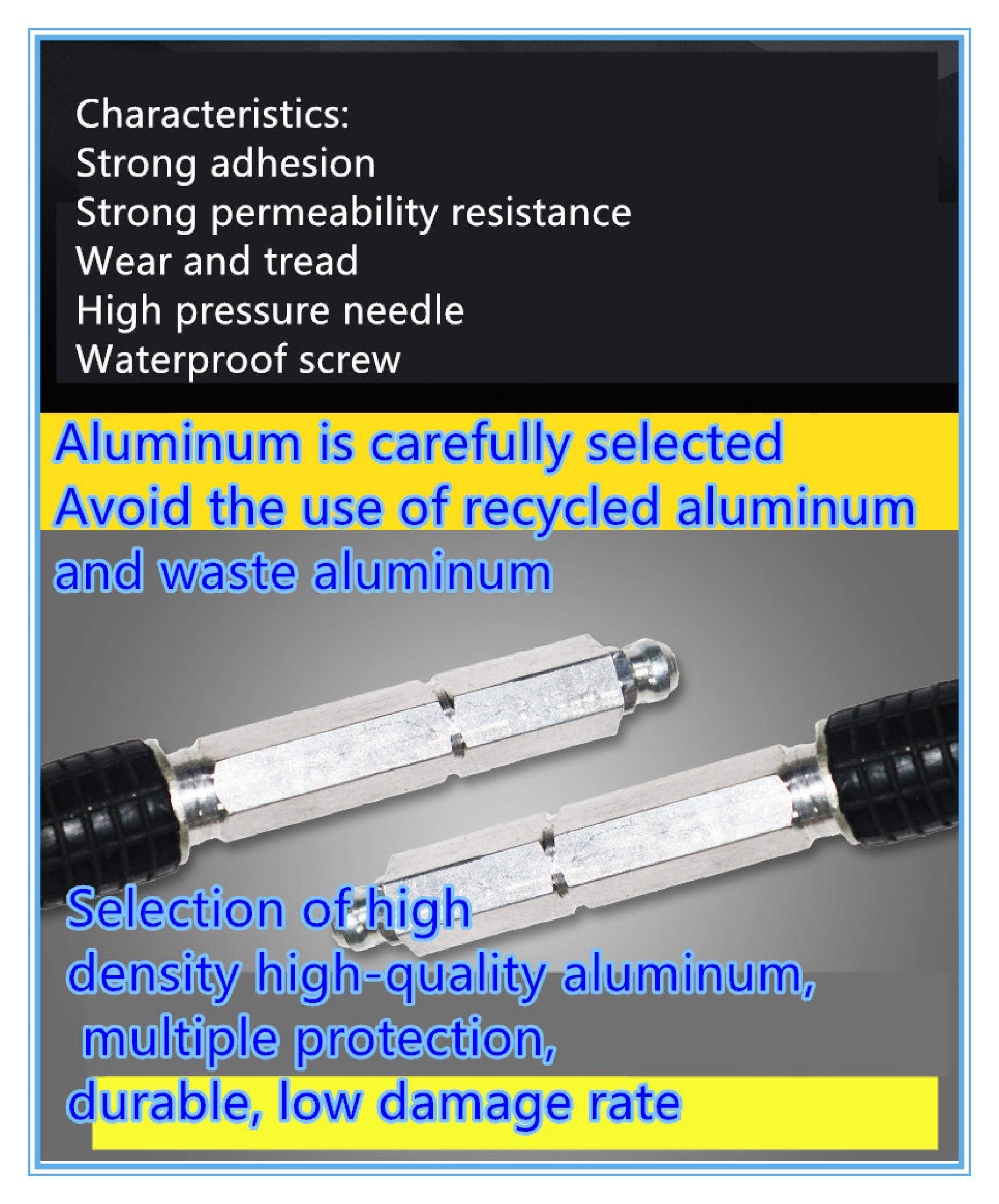 50Pcs/Bag Injection Packer Nozzle Grout Packer Aluminum Water Stop ...