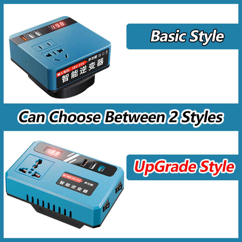 Portable 120W Lithium Battery Inverter with 3 USB Ports Mini ...