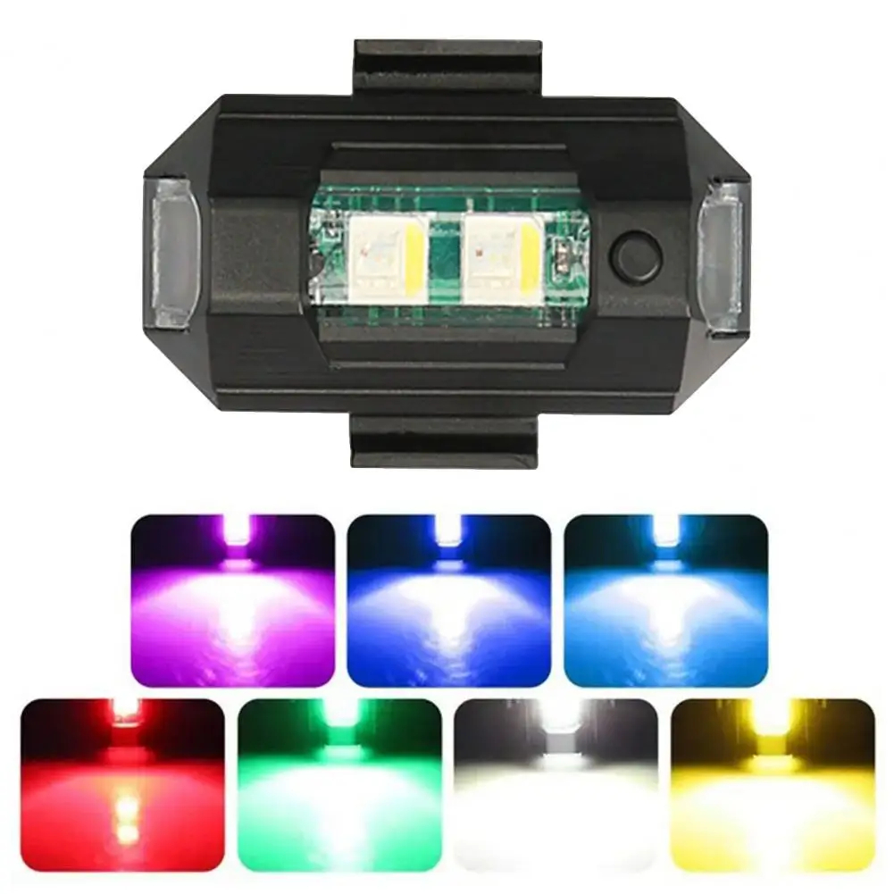 Motorbike Anti-Collision Safety Light with Rechargeable Multi-Color LED ...
