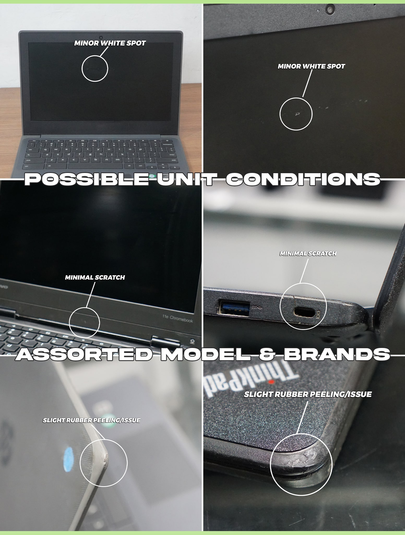 Assorted Brand/Model Laptop 11.6 inch 4GB/16GB Second Hand Laptop ...