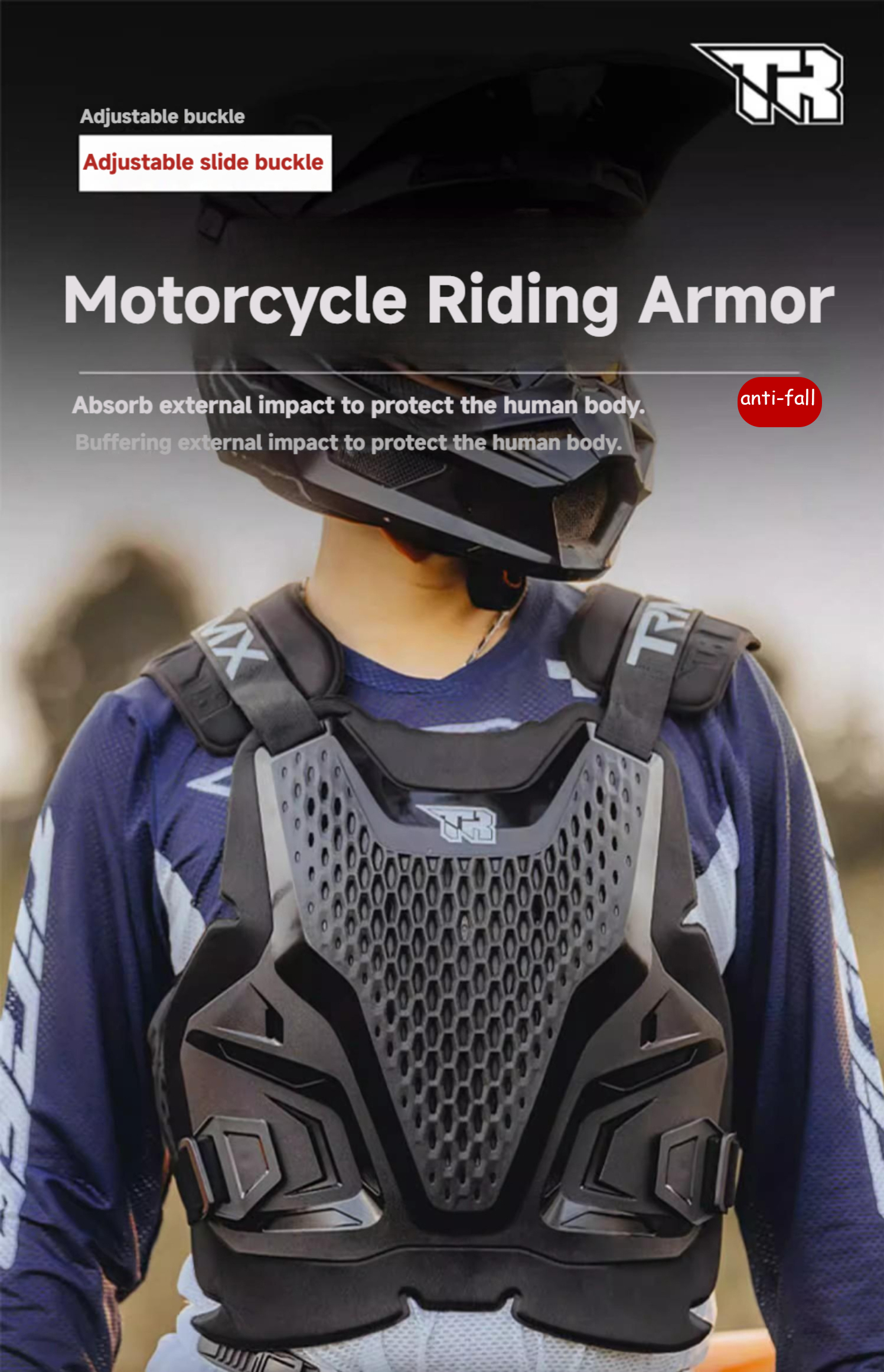 TR Tiger Adventure Body Armor for Men:Breathable Mesh Motocross Chest ...