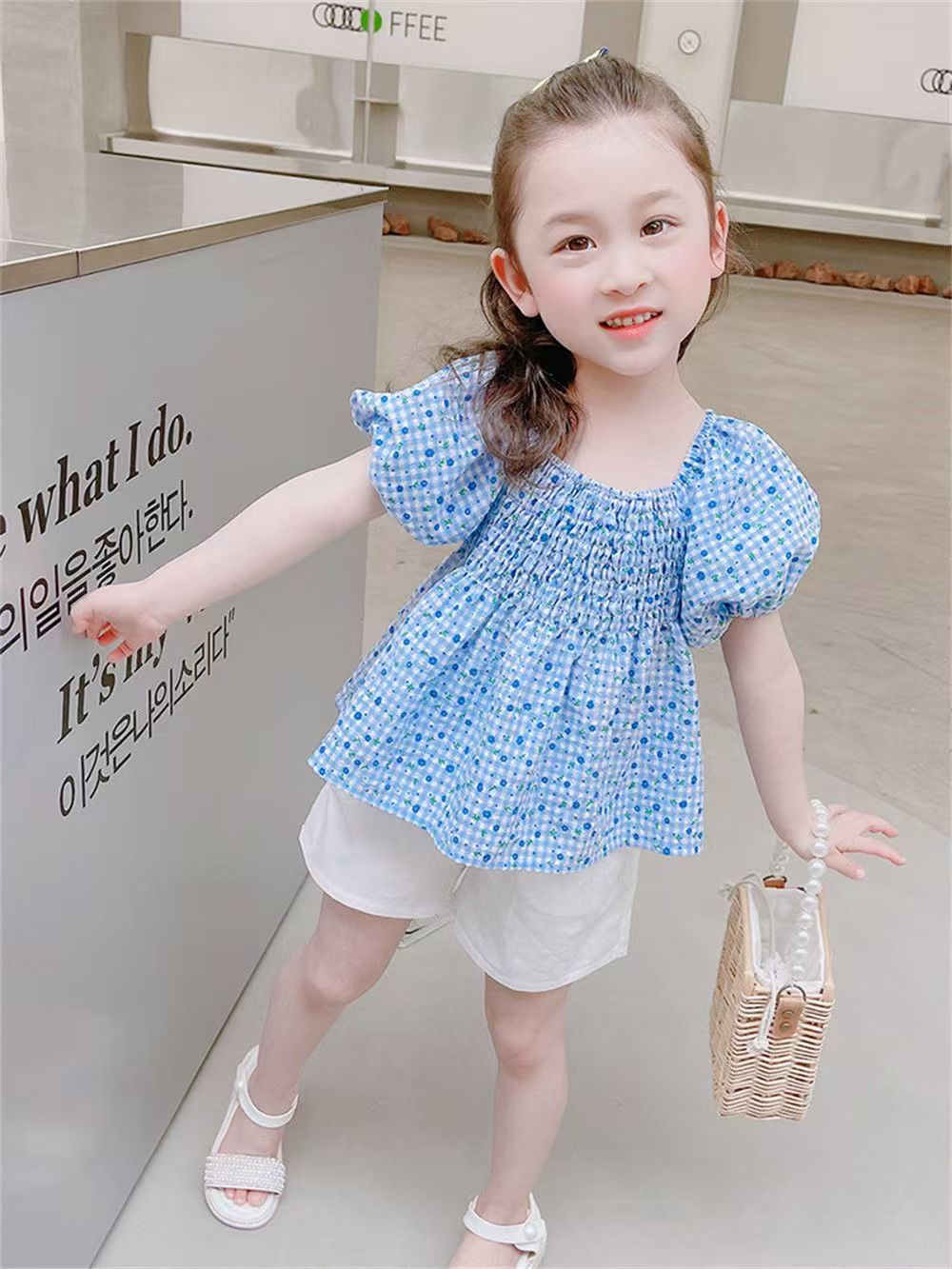 KIDS SHORT SLEEVE TEE 4-10 EGYPTIAN ROSE main image 1