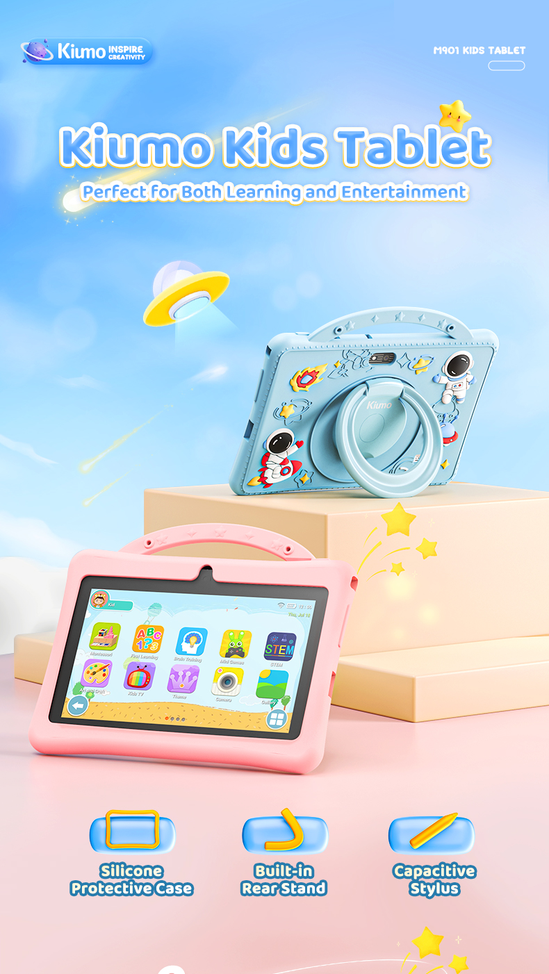 Kiumo Android 13 Newly Upgraded M901 Children's Learning Tablet ...