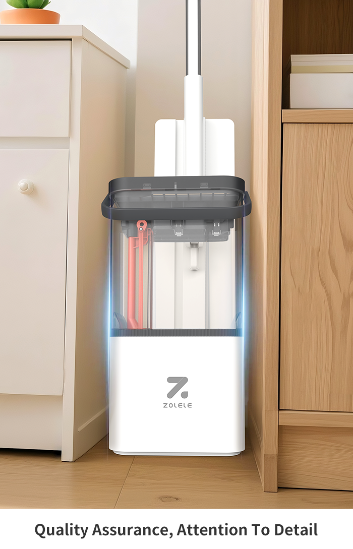 ZOLELE M21 Floor Mop Cleaning Flat Mop 2in1 360° Spin Mop Dry and Wet ...