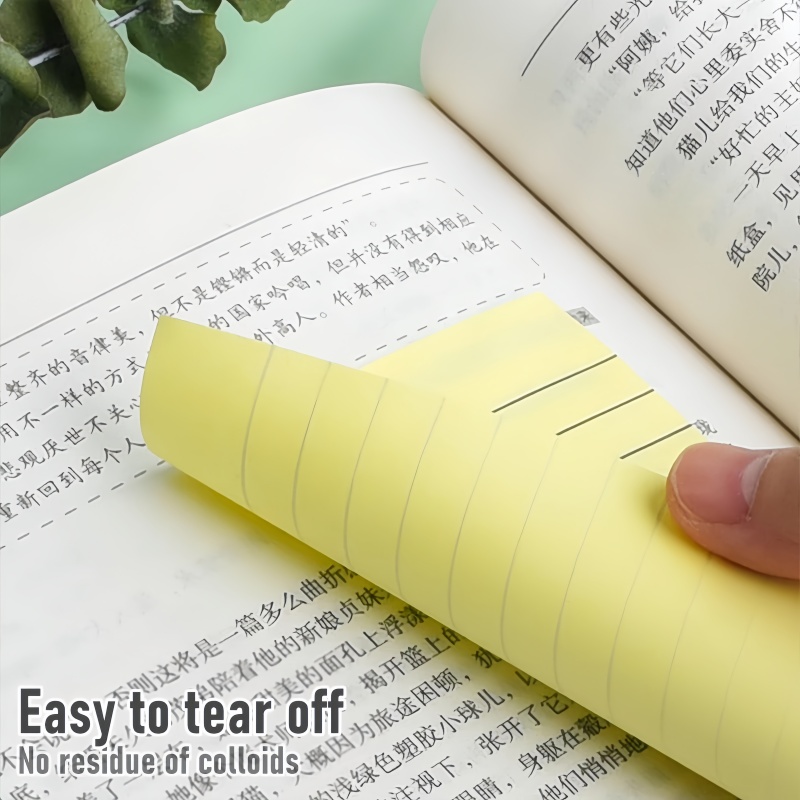 200 Sheets Long Line Sticky Notepad INS Post Notes Large Students Tag ...