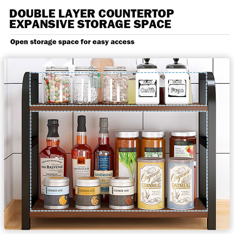 2Tier Spice Rack Multi-furniture Local Condiment Seasoning Storage ...