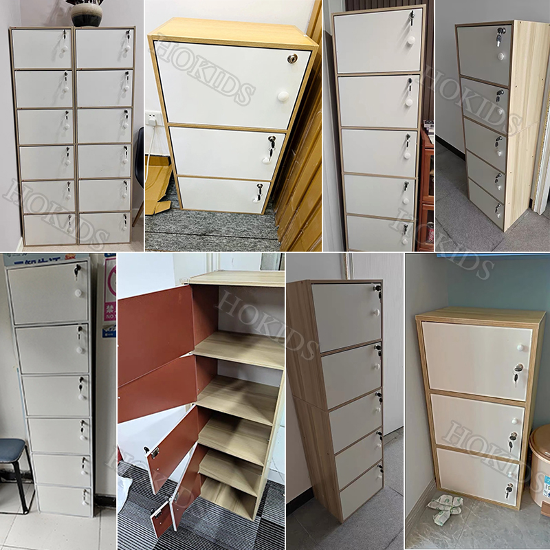 4/5/6 Layer Wood Cabinet Drawer Organizer With Lock Wood Storage ...