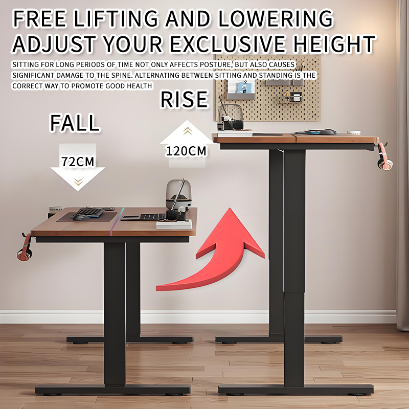 Adjustable height mobile laptop desk, creating a spacious workspace ...