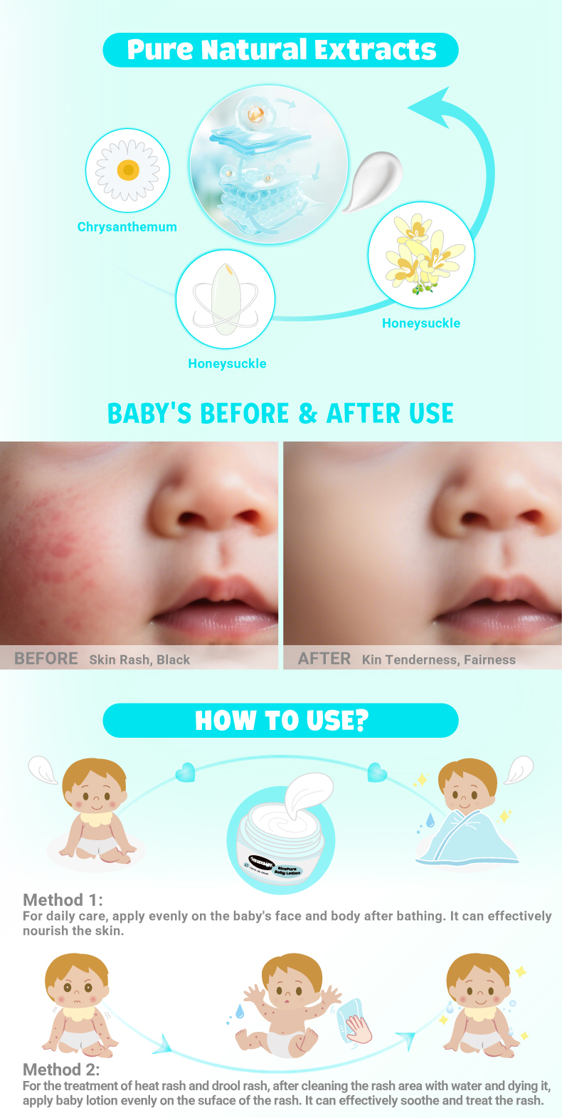 Hegerbaby Ricepure Baby Lotion Off For Kids - Relieves Prickly Heat ...