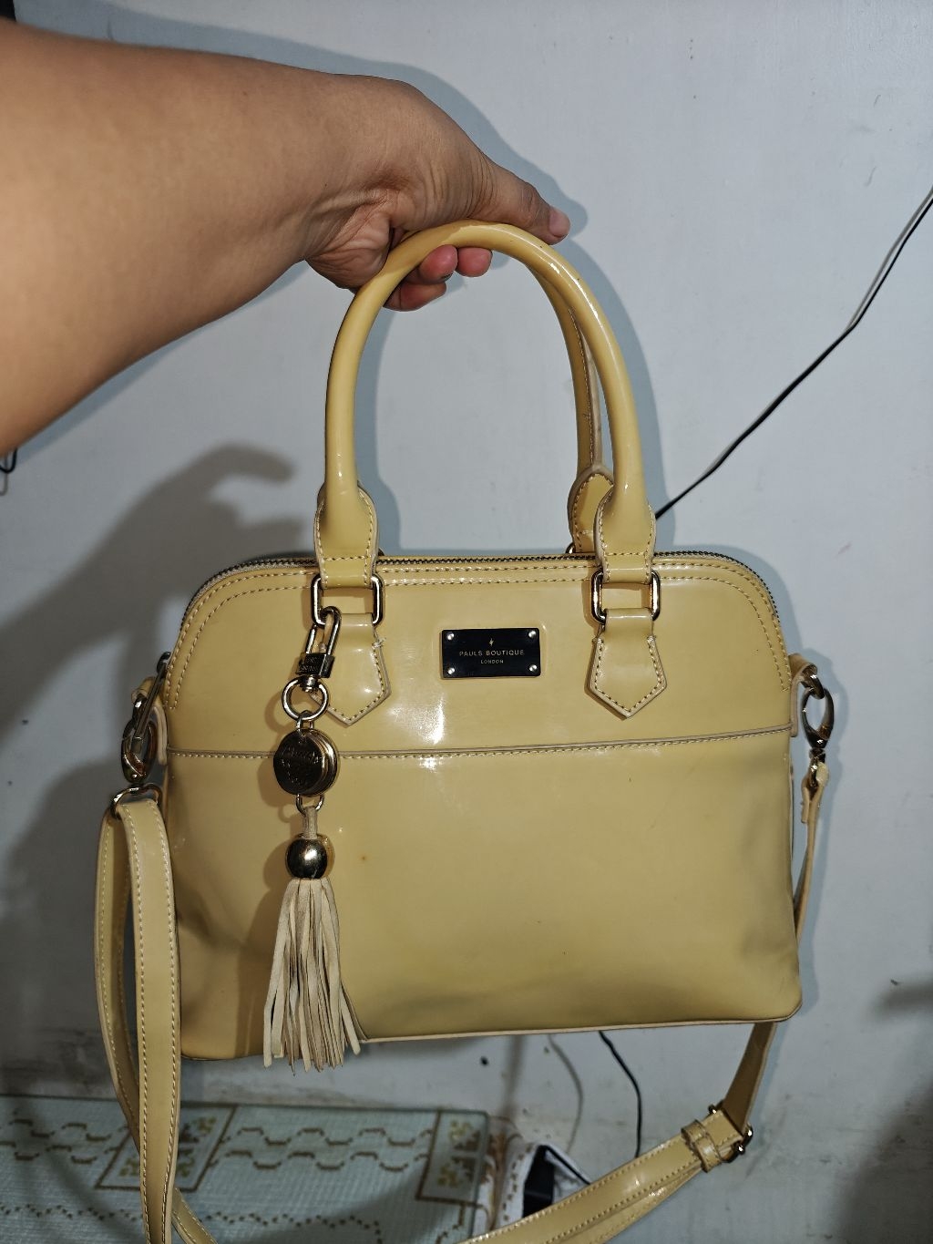 Preloved Pauls Boutique London Bag,With Sling,Genuine Leather