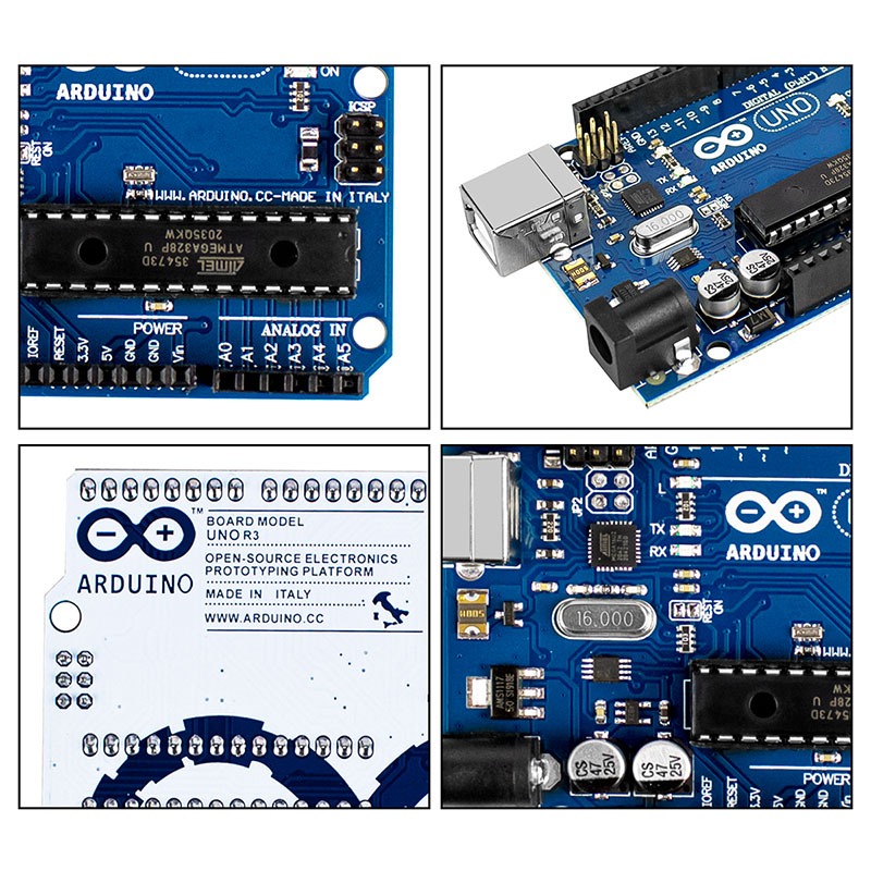 LAFVIN Uno R3 Board Atmega328/Ch340g With USB Cable& Case For Arduino ...