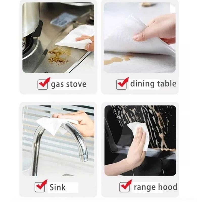 80Pcs/Pack Kitchen Wipes Multipurpose Dish Cleaning Scented Wipes ...