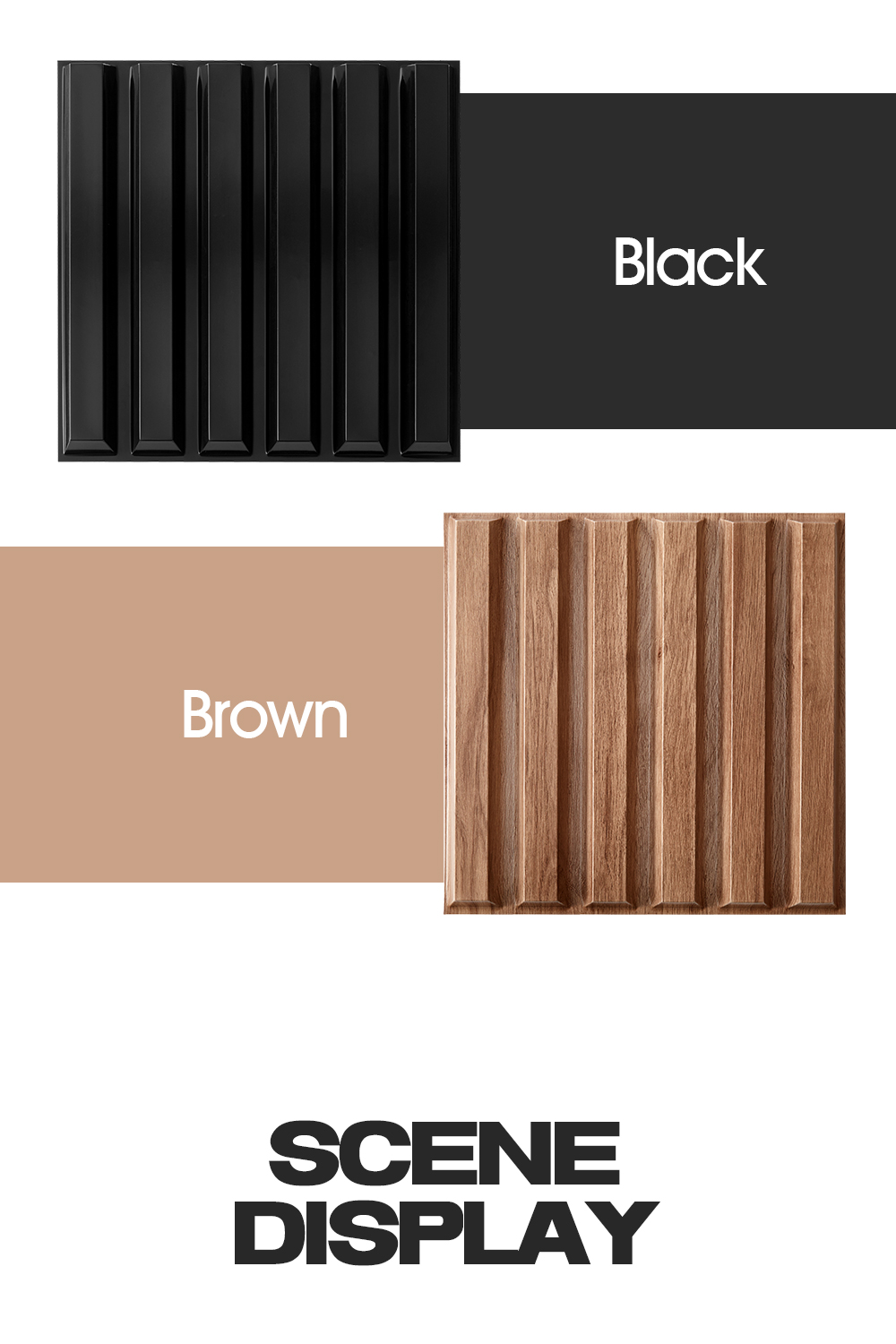 10PCS 3D Wall Panel Pvc Vinyl Wood Design Wall Sticker Living Room Home ...