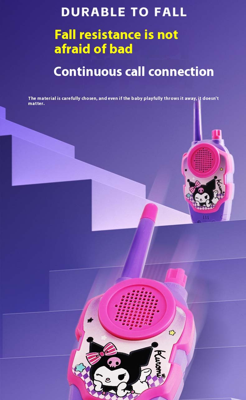 Walkie Talki remote phone call toys with light and sound,KUROMI ...