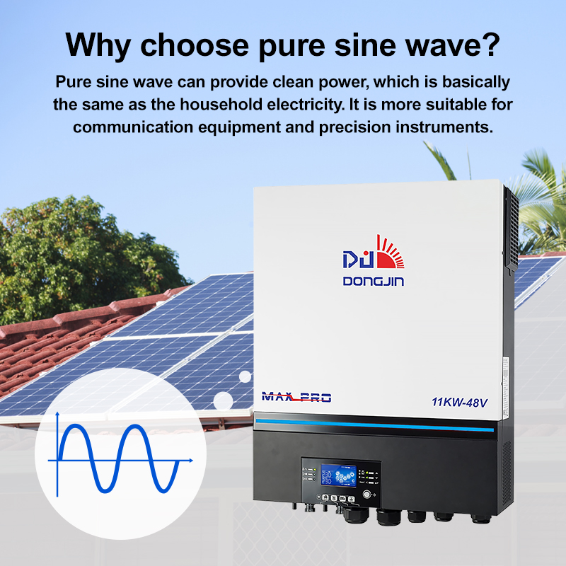 DongJin Power Hybrid Solar Inverter 11000W 48V 11KW Pure Sine Wave ...