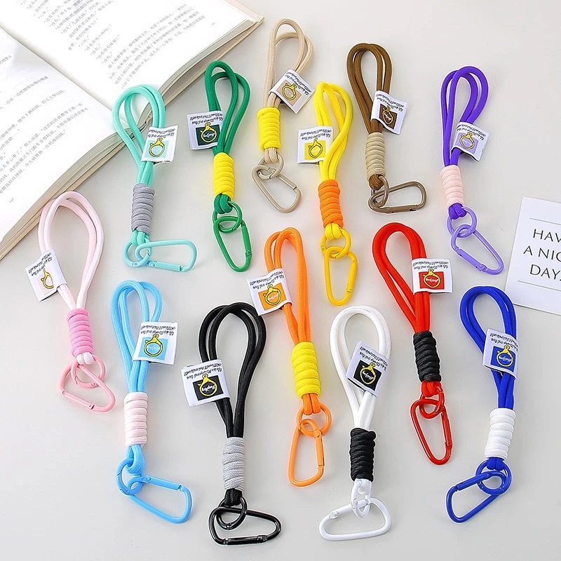 Outdoor backpack climbing buckle nylon braided rope bag pendant mobile ...
